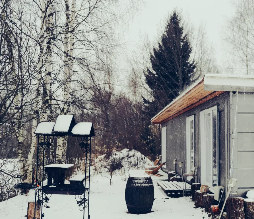 Чудо-дача, дом Капитан на берегу пруда