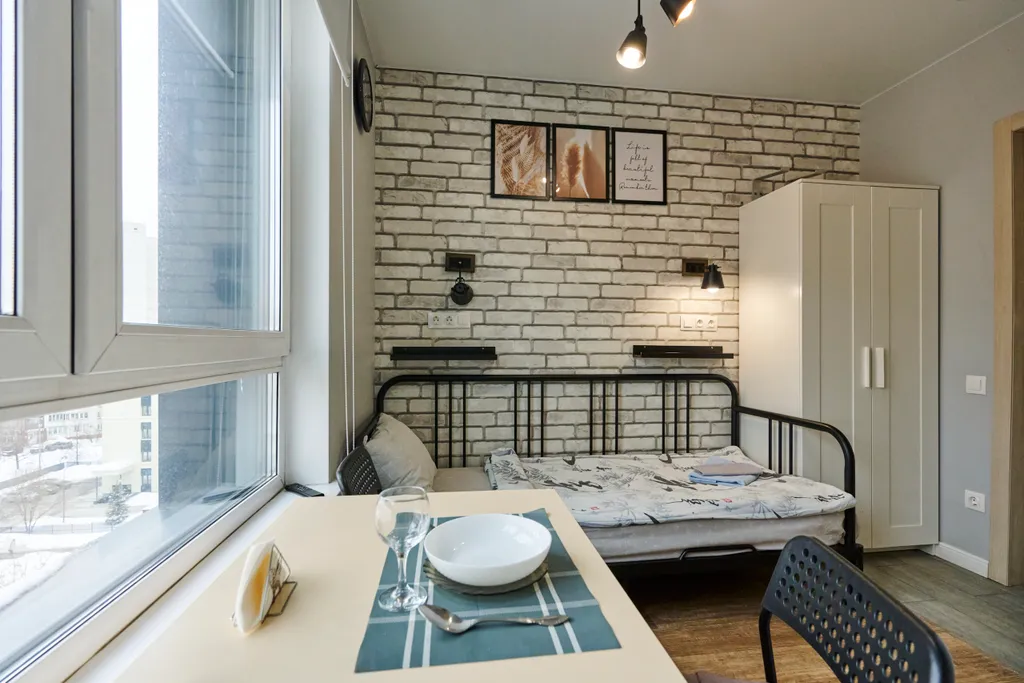 Квартира Квартира Уютная новая студия у метро — Москва