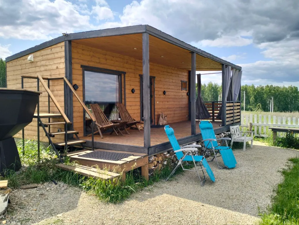 Уютный дом с баней и чаном