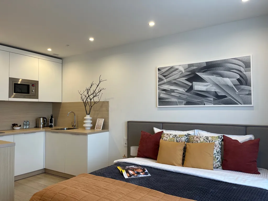 Квартира Квартира Апартамент Огни Острова с видом на Остров Мечты — Москва