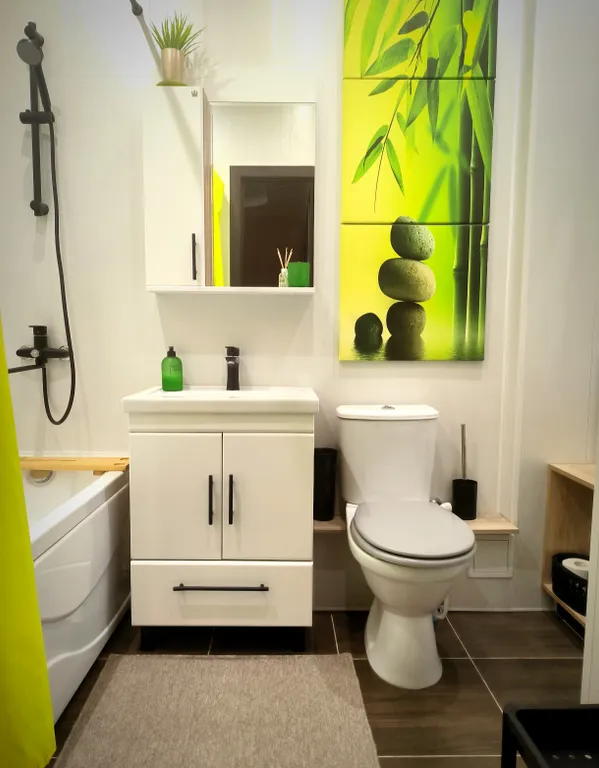 Квартира зелёного цвета