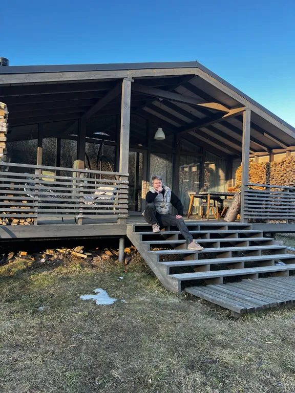 Лисий домик с камином