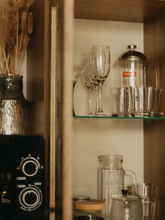 С потрясающим видом с 8 этажа, наслаждайся видом не вставая с кровати