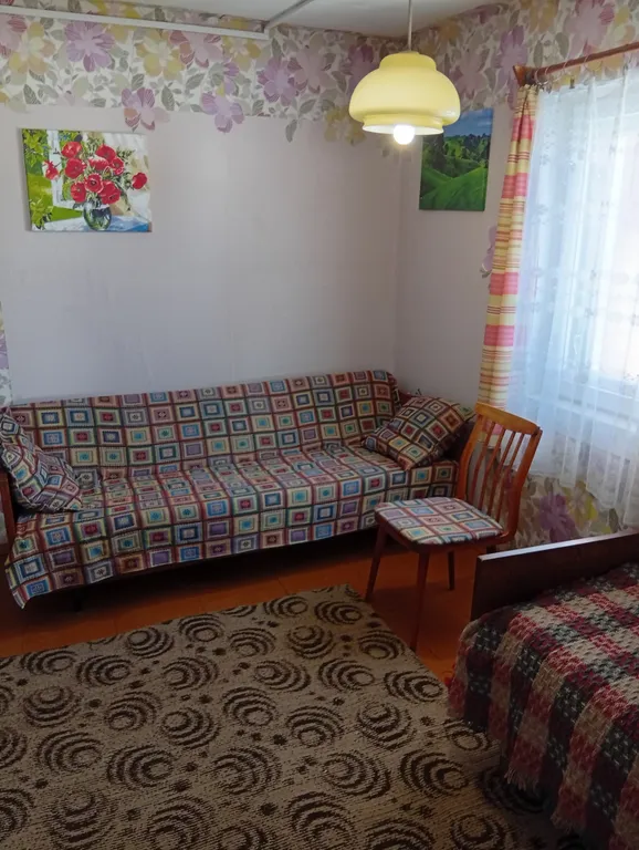 Карельский дом на берегу  озера.