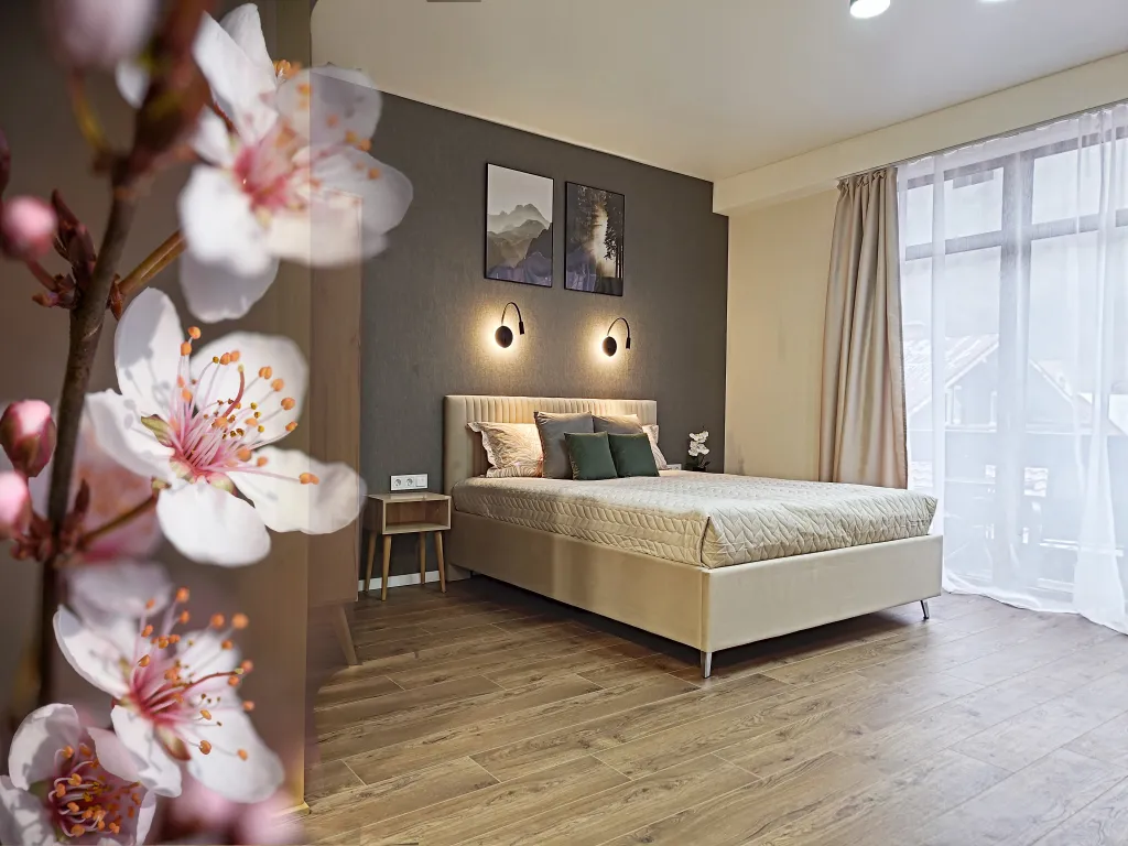 Квартира Большая дизайнерская студия с потрясающей панорамой на горы — аренда посуточно в Красная Поляна