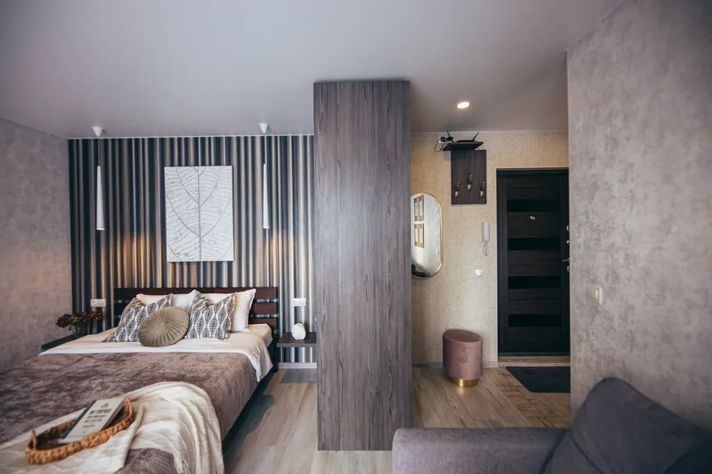 Апартаменты у парка с балконом, 10 мин до моря