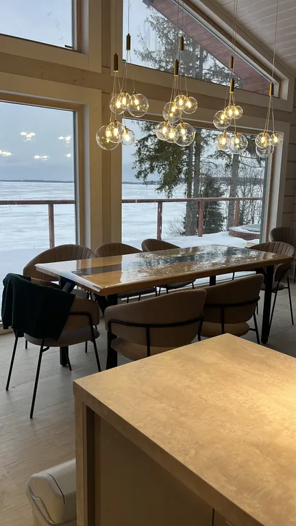 Luxury: Дом на озере с тремя спальнями, сауна и горячая купель