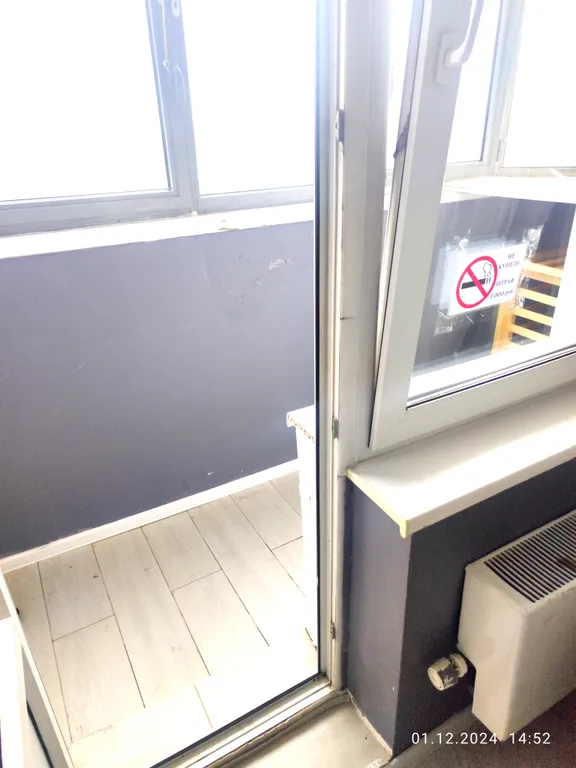 Студия с балконом в скандинавском стиле