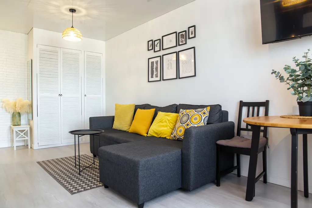 Стильная студия с видом на вулканы