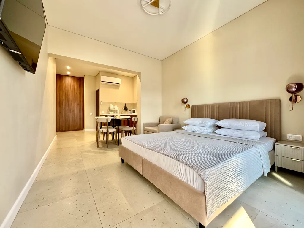 Квартира Квартира Люкс с видом на море и реку с балконом — Лазаревское