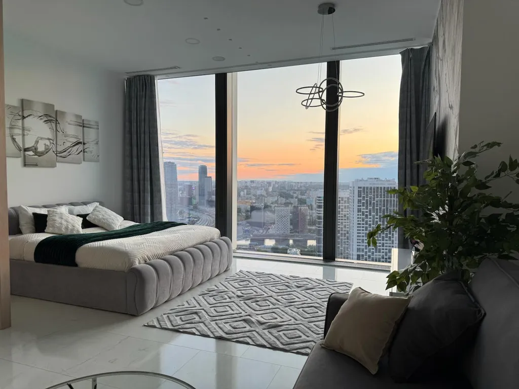 Квартира Квартира Sky City Moscow Уютная студия с Аэрохоккеем в Москва Сити. — Москва