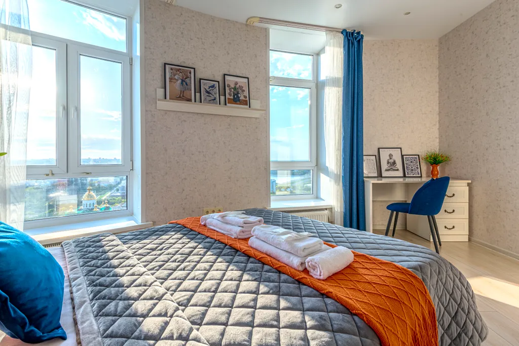 Роскошные апартаменты с видом на Волгу, кондиционер, гостиничный сервис