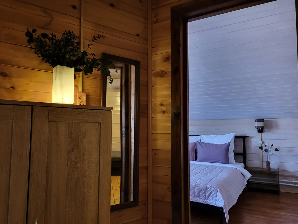 Коттедж Семейный коттедж с дровяной баней, камином и мангалом — Дракино