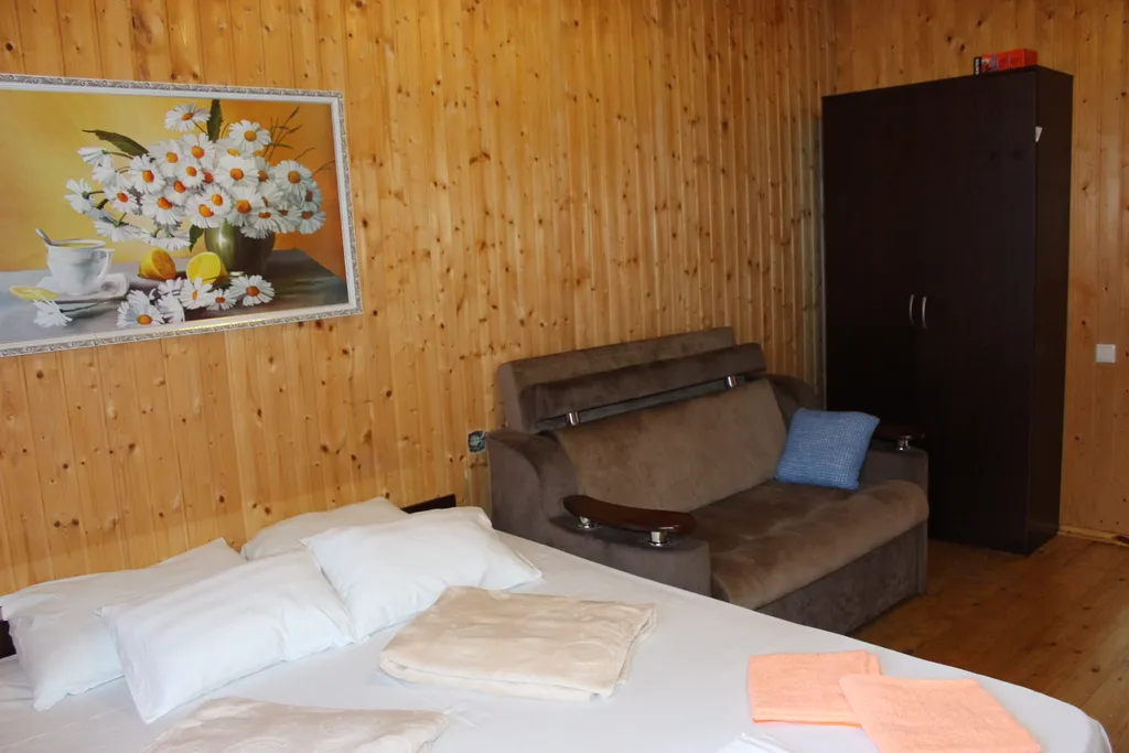 Коттедж Комфортабельный дом с открытым бассейном в Волконке 450 метров до моря — Сочи