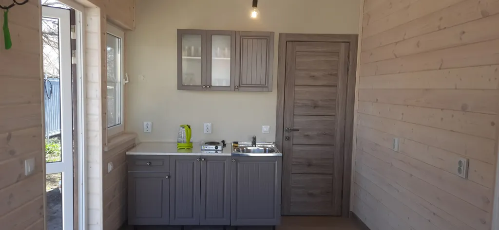 Новый дом в экостиле с мангалом