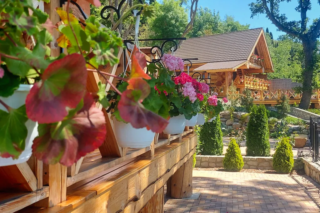 Дом - сруб с видом на море