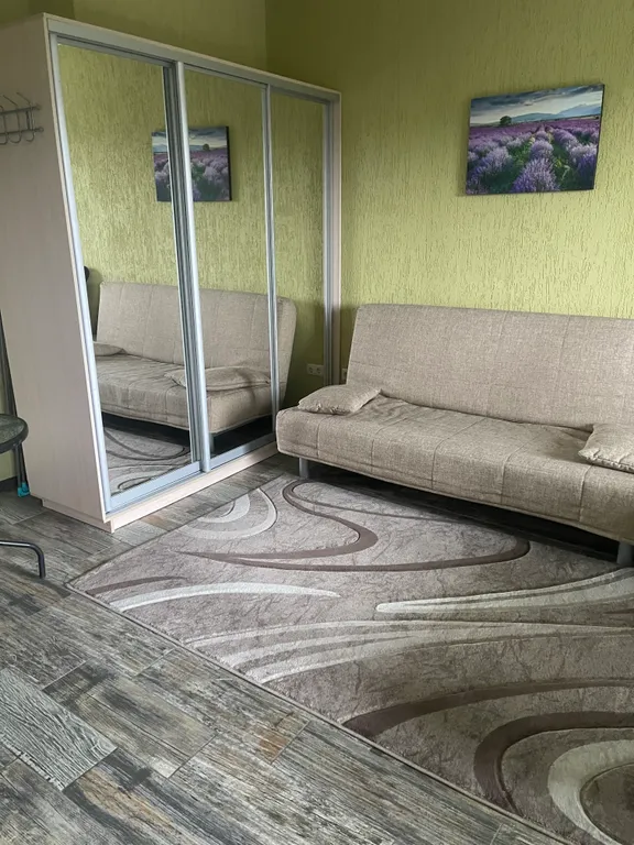 Студия с балконом и видом на сосновую рощу и горы