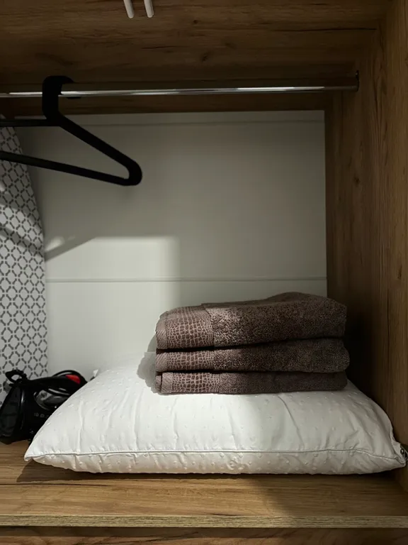 Уютная квартира с балконом и очень удобной кроватью