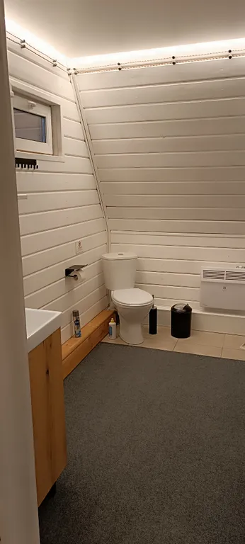 Дом А-фрейм из дерева с баней и джакузи