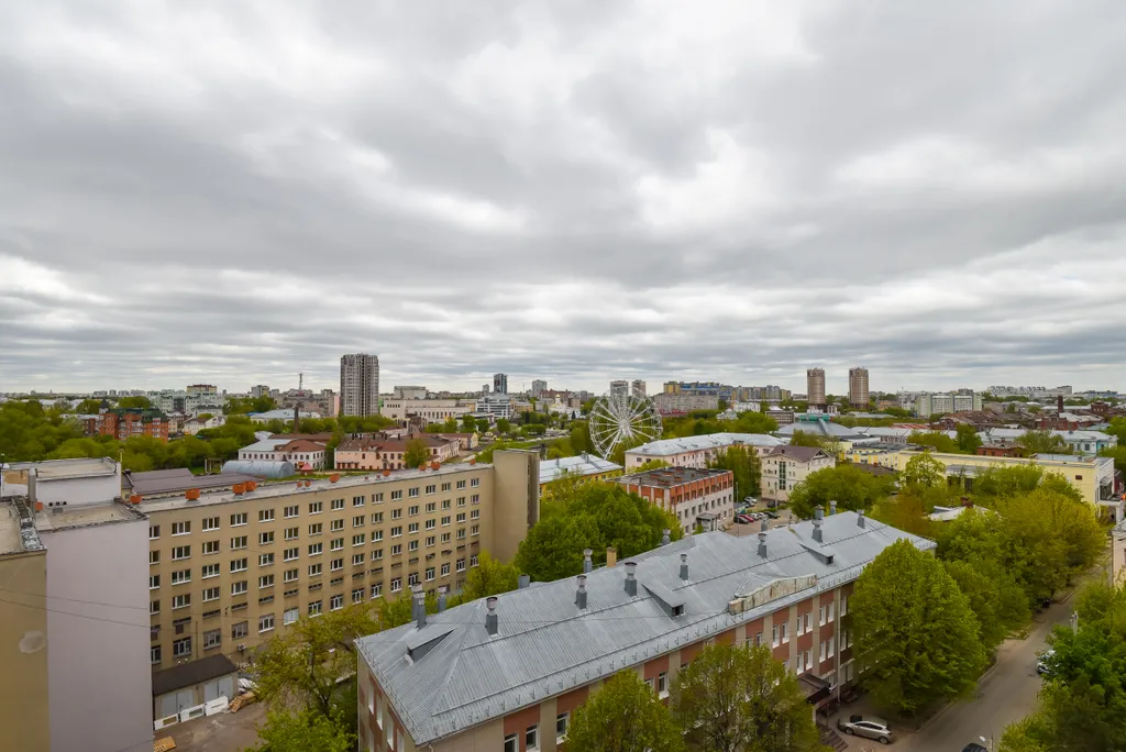 Уютная студия с потрясающим видом на город