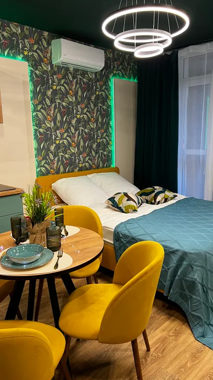 Уютная студия с дизайнерским ремонтом и сауной