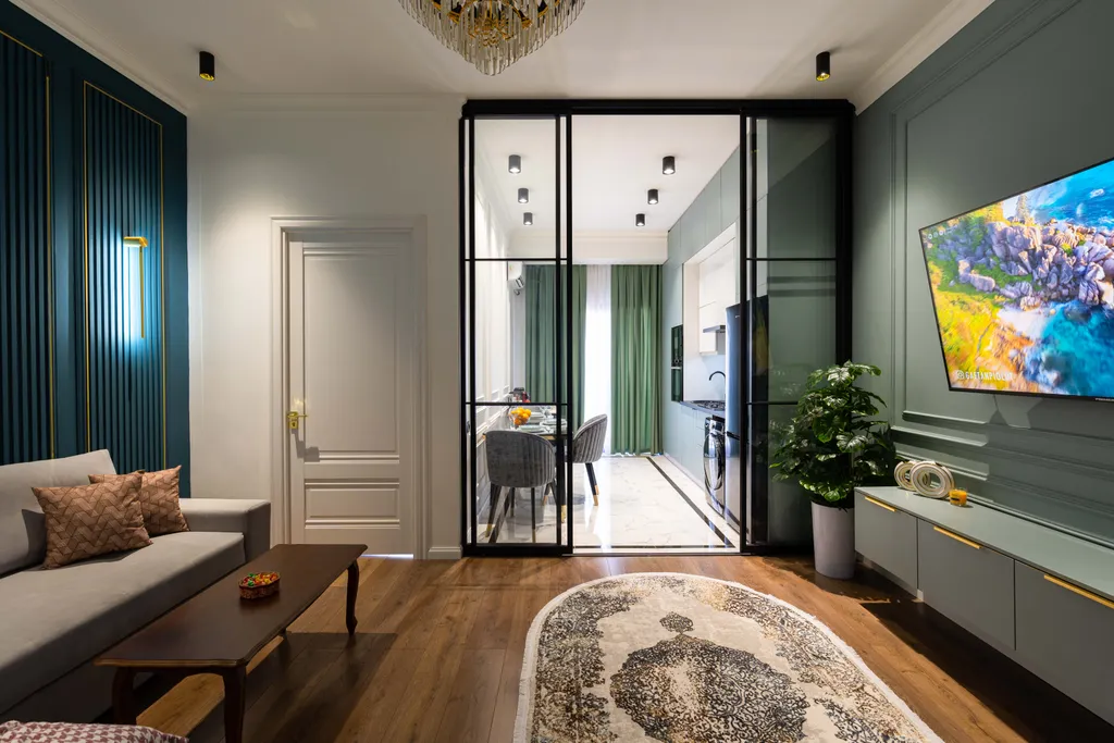 Респектабельная квартира в неоклассическом стиле в ЖК Казахстан