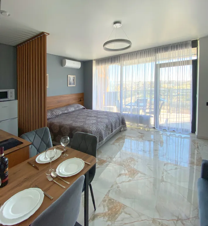 Квартира Квартира Элитный апартамент с потрясающим видом на море и город — Анапа