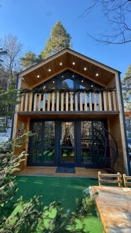 Двухэтажный коттедж в горах Карачаево-Черкесии