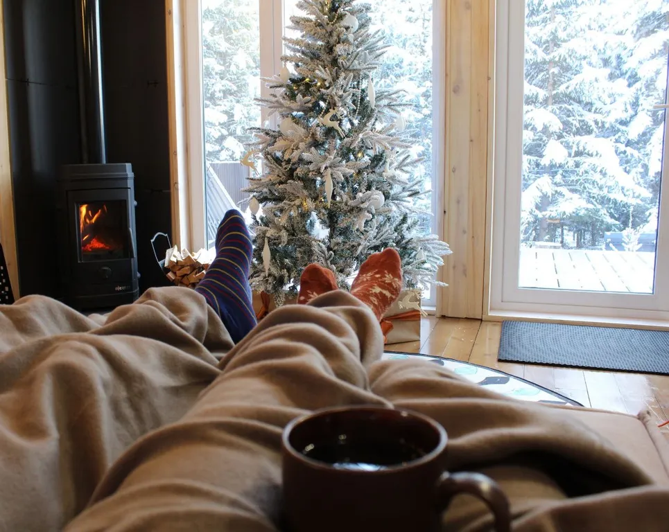 Уютный домик с видом на лес с баней и купелью