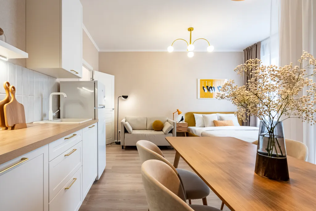 Квартира Квартира Медовая студия в ЖК Ясно Янино — Янино-1