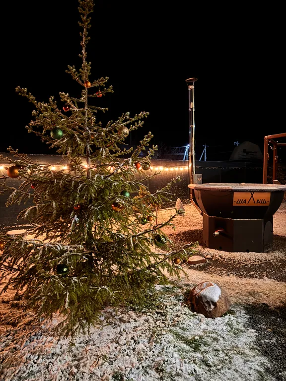 Уютный домик с банным чаном на территории