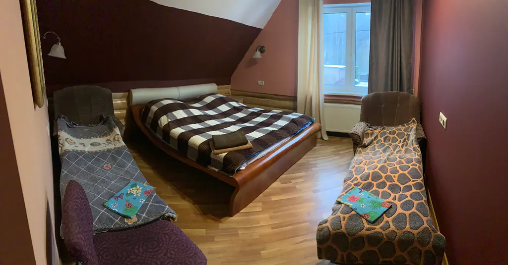 Дом в окружении леса