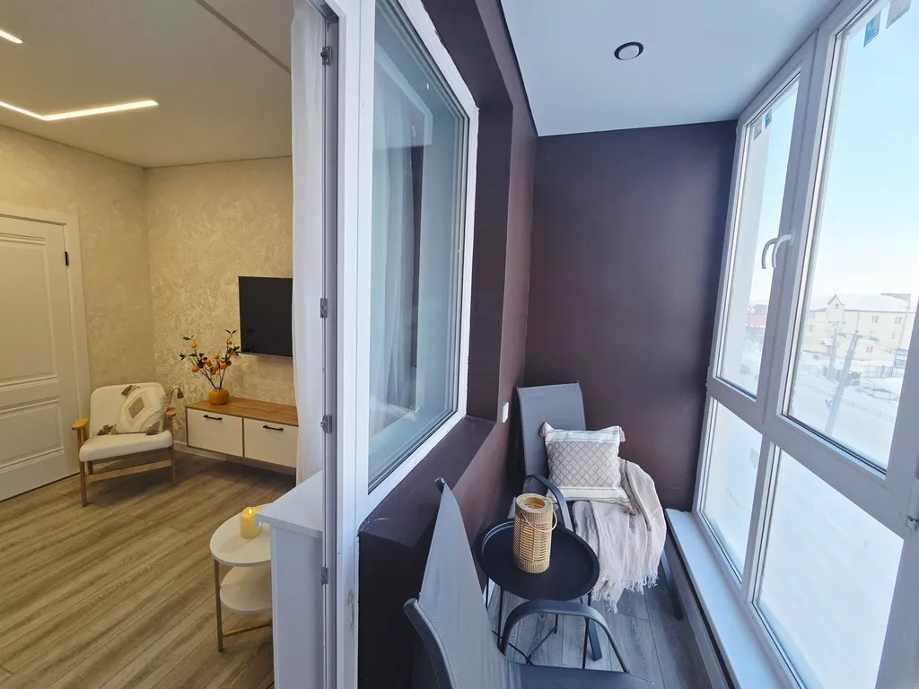 Уютная квартира с большим ТВ