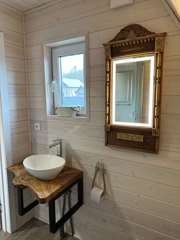 Коттедж Дом A-frame с фурако — Пановка