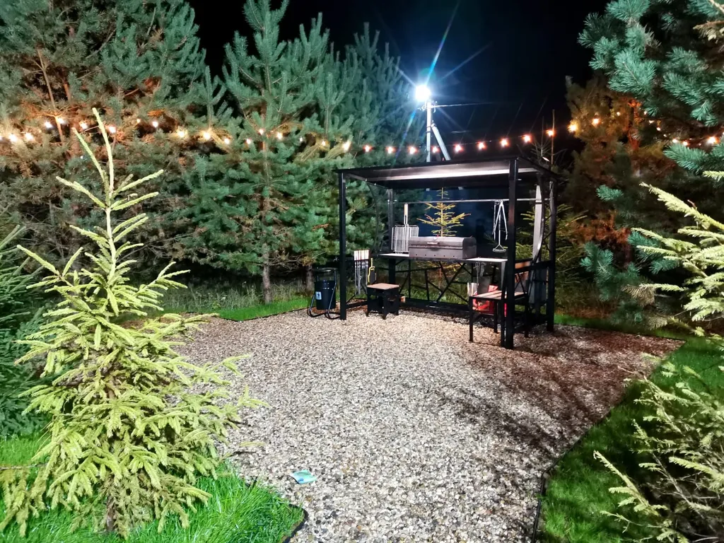 Панорамный дом в окружении леса на берегу водохранилища