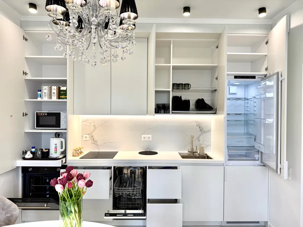 Квартира Квартира Роскошный дизайнерский 2-х комнатный люкс с видом реку и Москва-сити — Москва