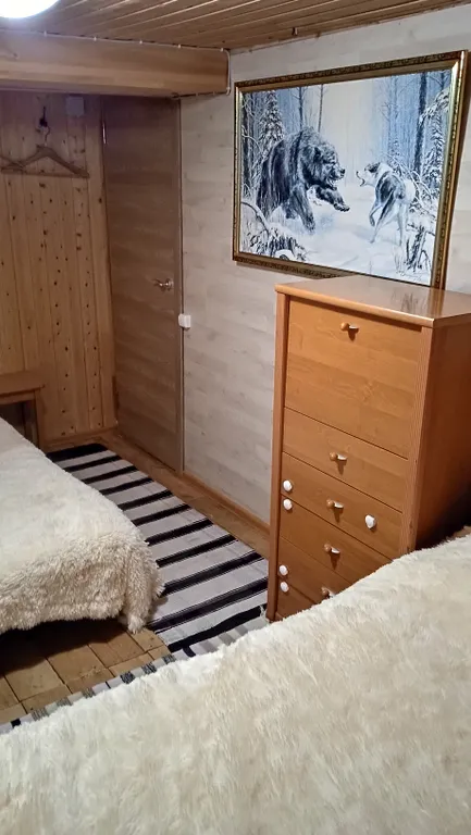 Охотничий дом с медведем на Ладоге