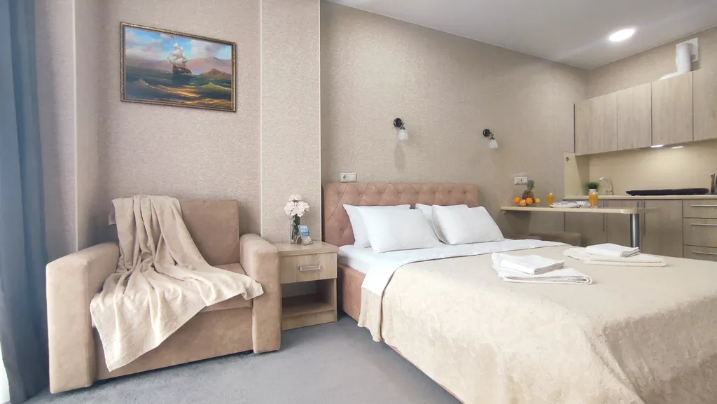 Квартира Апартаменты рядом с морем с видом на бассейн — Анапа