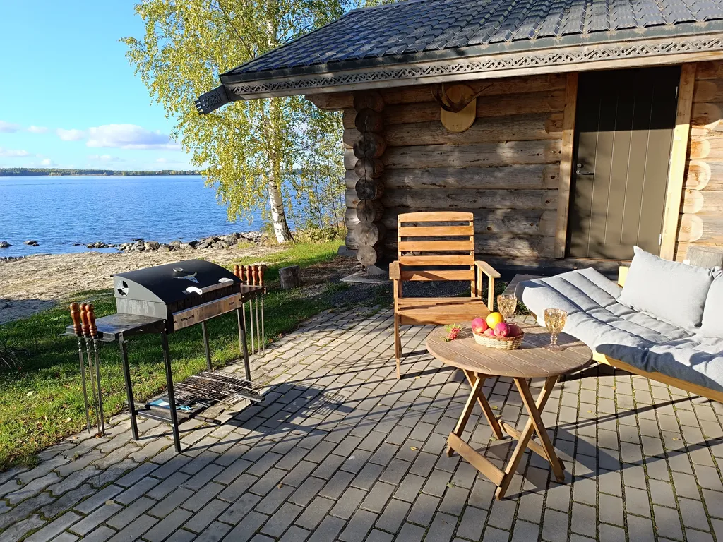 Дом-баня Дом охотника на берегу озера Нигозеро