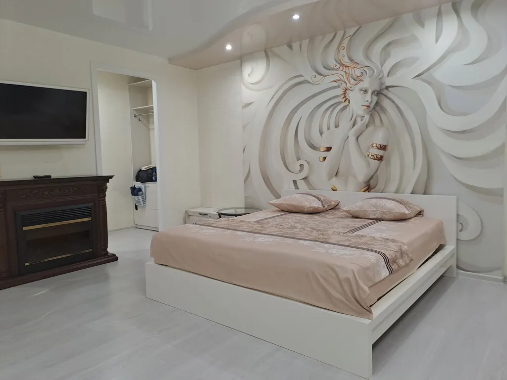 1-комнатная квартира с джакузи с дизайнерским ремонтом