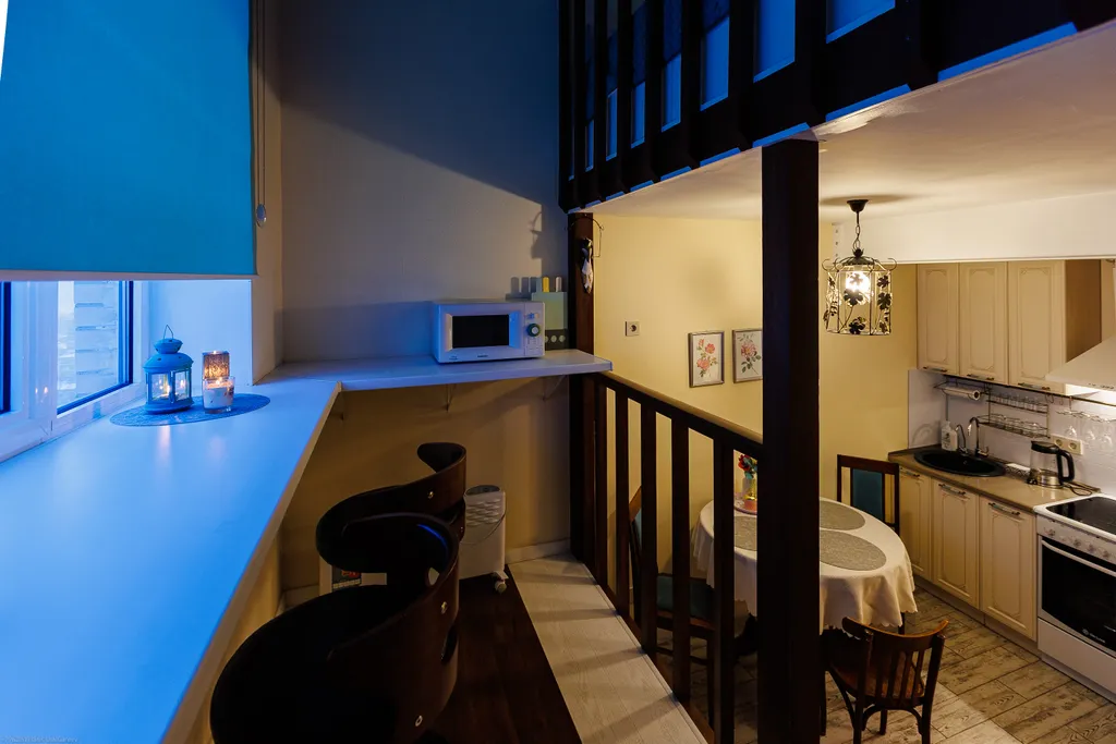 Двухуровневая квартира с террасой для семьи