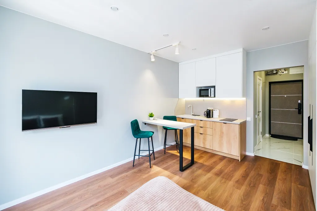 Уютная студия для двоих или с ребёнком