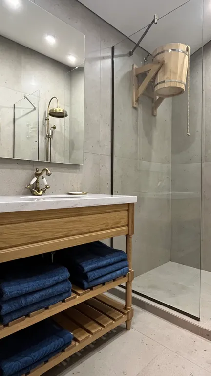 Шикарный Барн с сауной и купелью