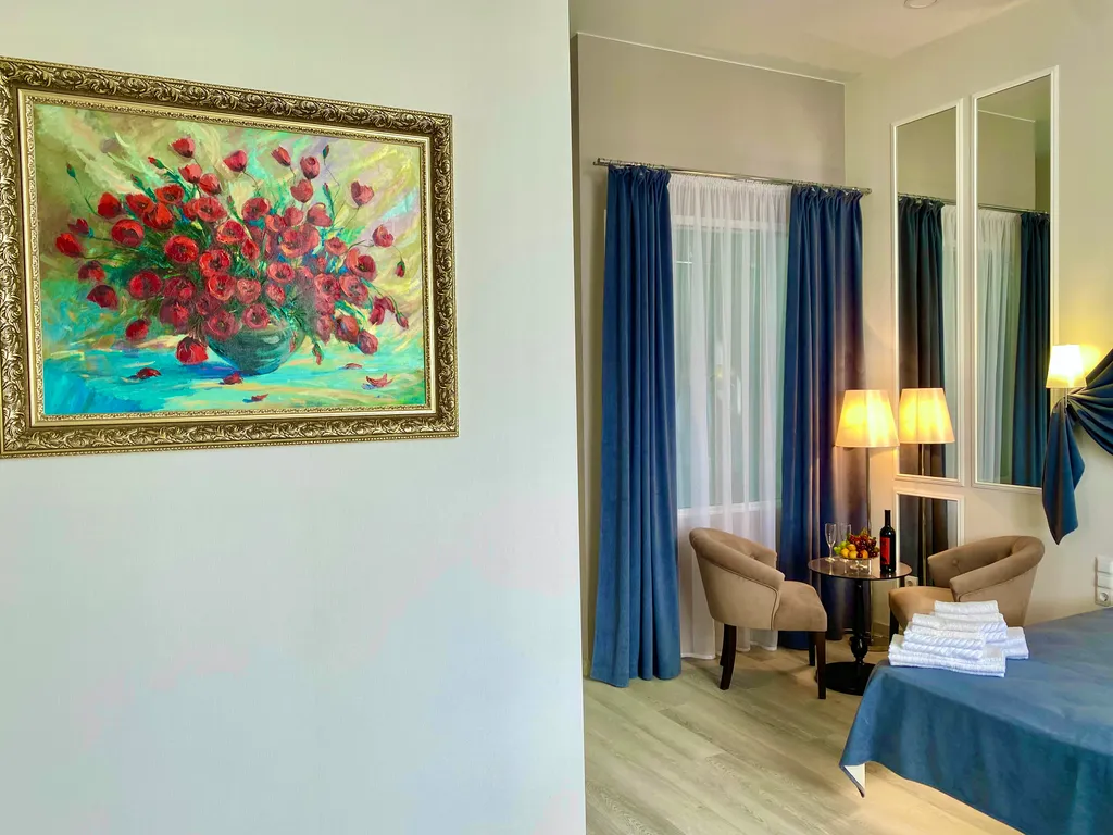 Панорамный люкс с джакузи и камином