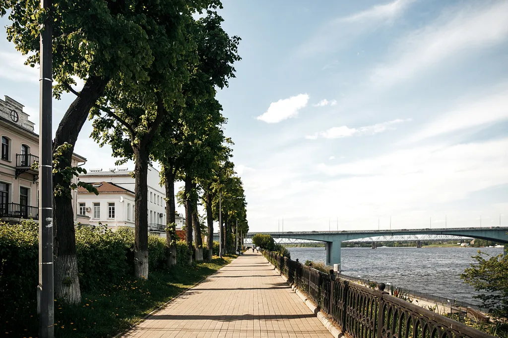 Квартира Квартира Студия на набережной с видом на реку — Ярославль