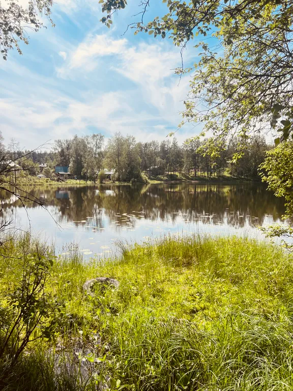 Коттедж Новый комфортабельный дом на берегу лесного озера Маролампи — Стеклянный