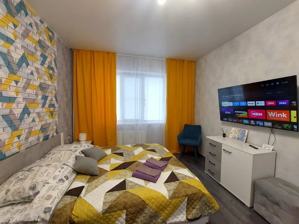 Однокомнатная квартира гостиничного типа, чек qr