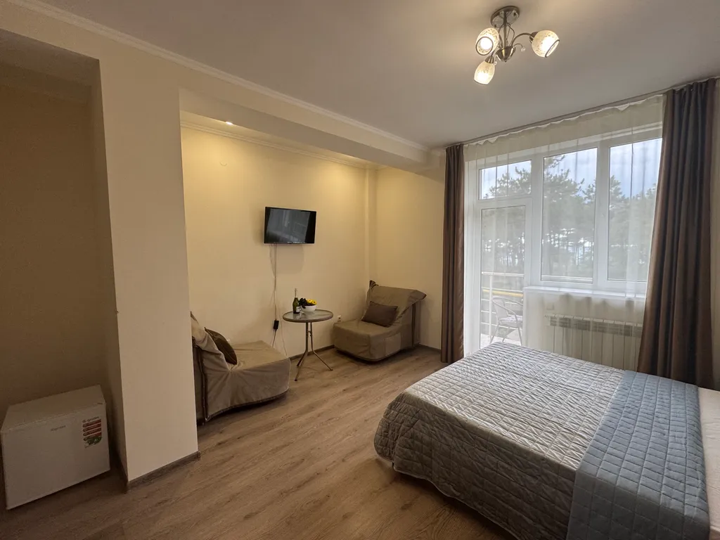 Четырёхместная с балконом комната - комфорт