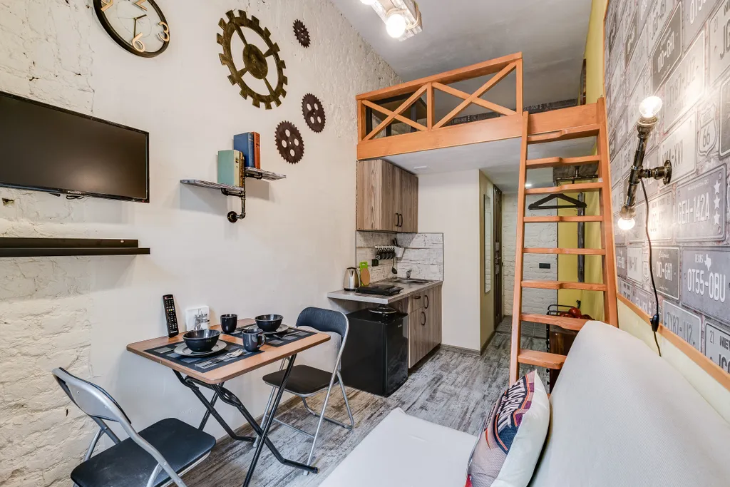 Квартира Квартира Уютная двухуровневая студия в центре города в 5 минутах от метро — Санкт-Петербург