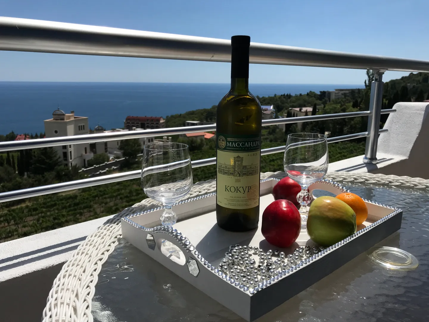 Прямой вид на черное море